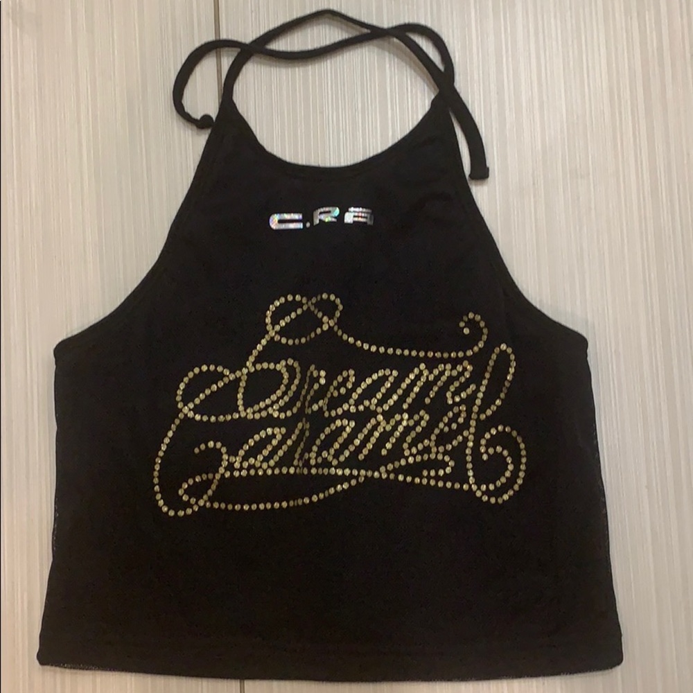 Halter crop top with low back size S Made in Italy